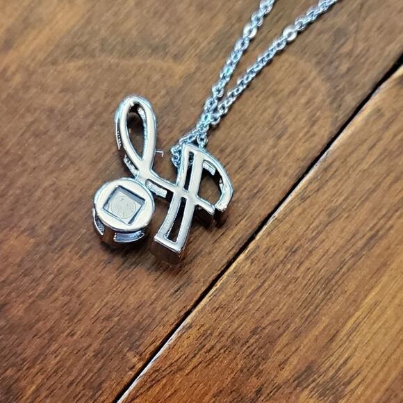 INITIAL JEWELED‎ necklace E T H C - Picture 6 of 15